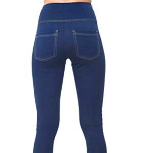 L Women's High Waisted Jean Stretch Jeggings